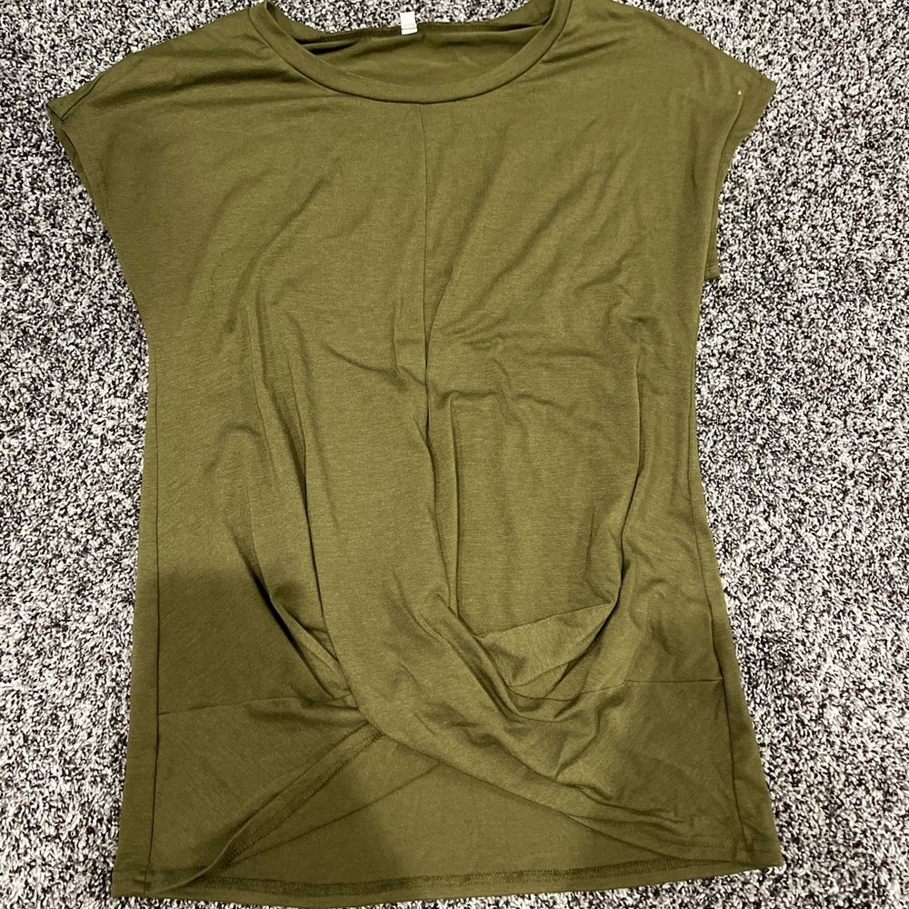 Olive Green Women's Top